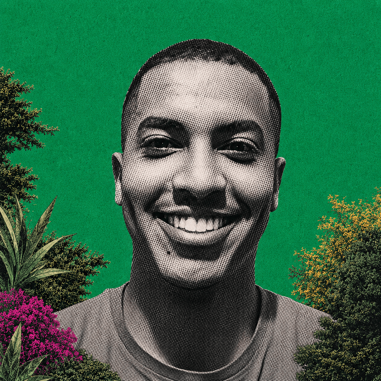 Eyosias in a green-toned portrait